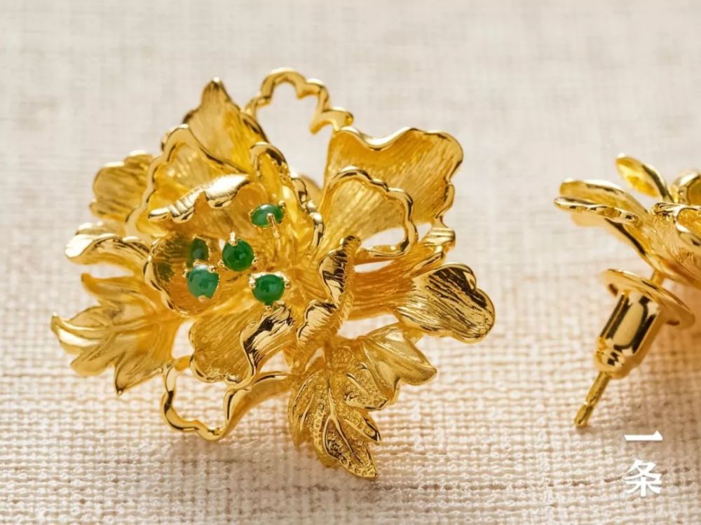 匠心传世 金银细工技艺下的纯手工牡丹首饰